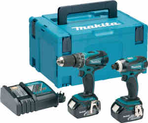 Makita DLX2012MJ combi drill and driver 2 piece set 