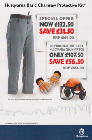 Husqvarna Chainsaw kit offer
